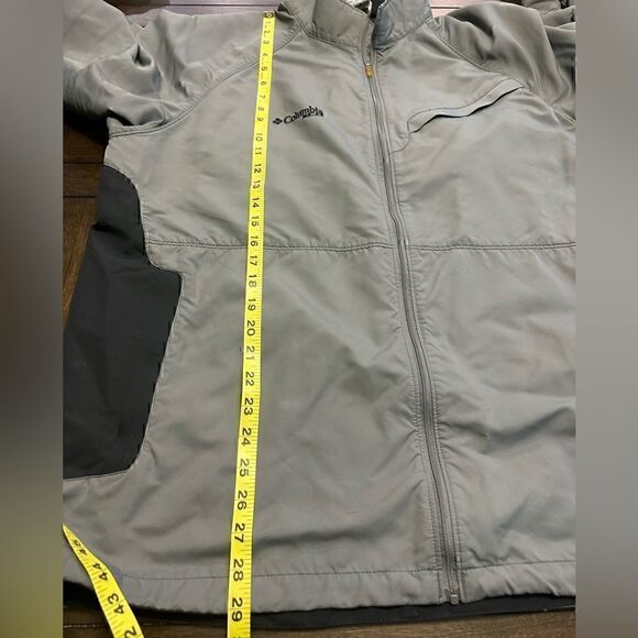 Columbia XCO Mens Large Gray Full ZIP Light Jacket - Picture 7 of 7